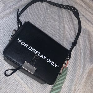 Off white “for display only” purse